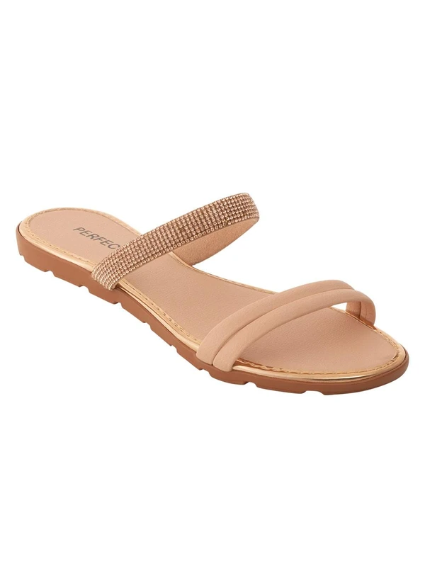 Perfecta - Rasteirinha Cobre em Sintético