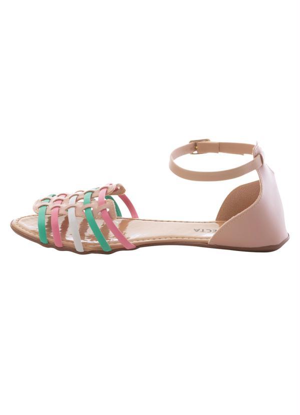 Perfecta - Rasteirinha Colorida em Material Sintético 3