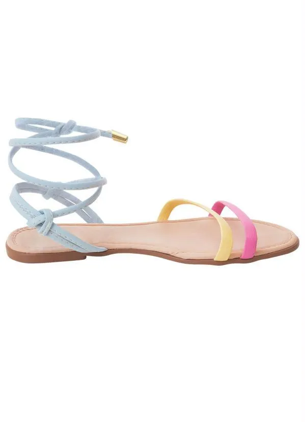 Perfecta - Rasteirinha Colorido em Sintético 1