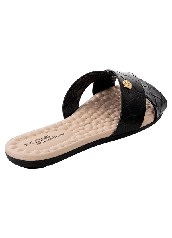 Modare - Rasteirinha Modare Preta em Sintético 2