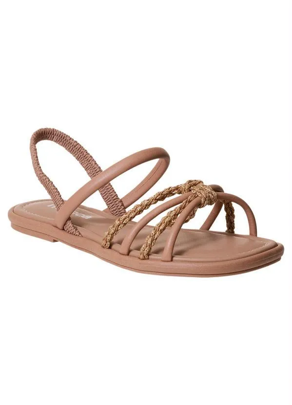 Moleca - Rasteirinha Moleca Nude em Sintético