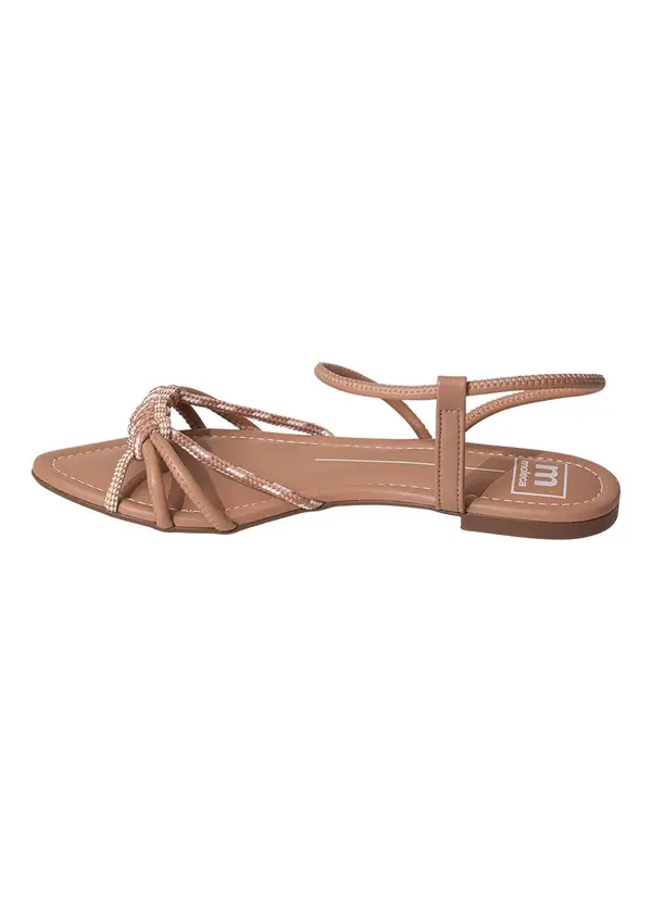 Moleca - Rasteirinha Moleca Nude em Sintético 3