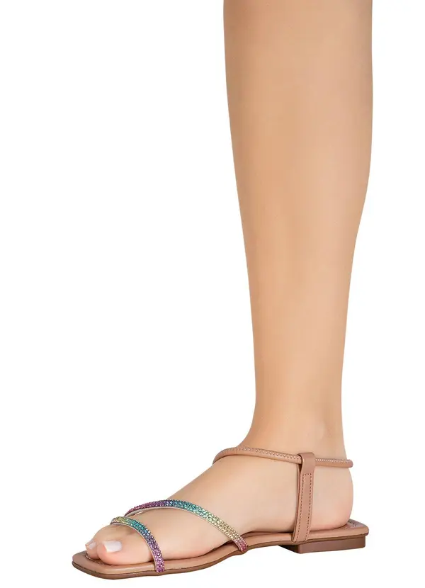 Moleca - Rasteirinha Moleca Nude em Sintético 5