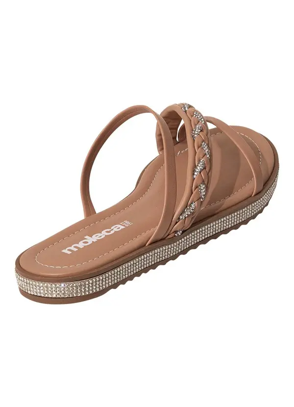 Moleca - Rasteirinha Moleca Nude em Sintético 2