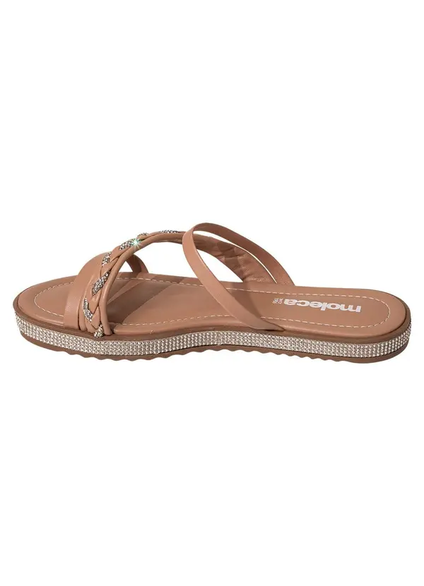 Moleca - Rasteirinha Moleca Nude em Sintético 3