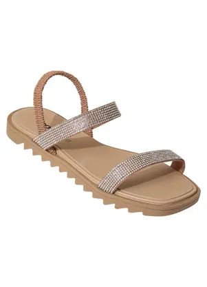 Rasteirinha Moleca (Nude) em Sintético - MOLECA