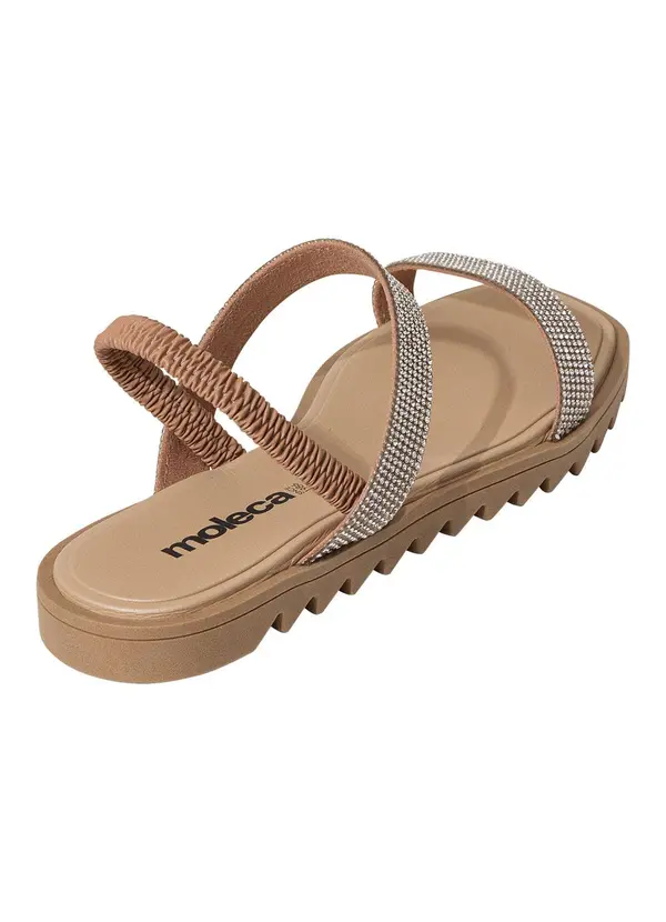 Moleca - Rasteirinha Moleca Nude em Sintético 2