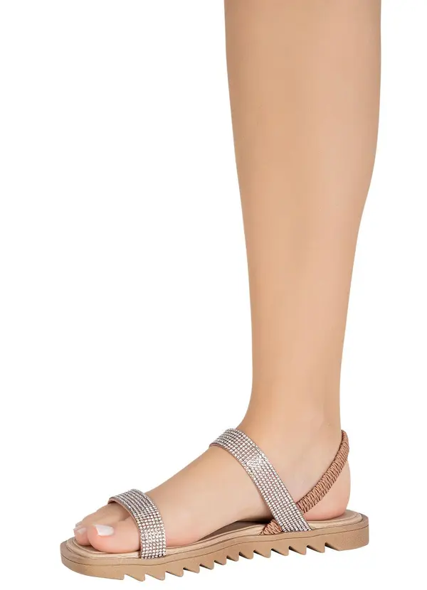 Moleca - Rasteirinha Moleca Nude em Sintético 5