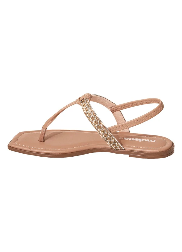 Moleca - Rasteirinha Moleca Nude em Sintético 3