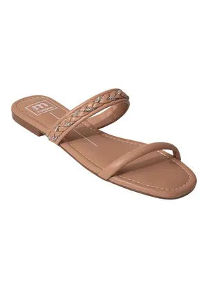 Rasteirinha Moleca (Nude) em Sisntético - MOLECA