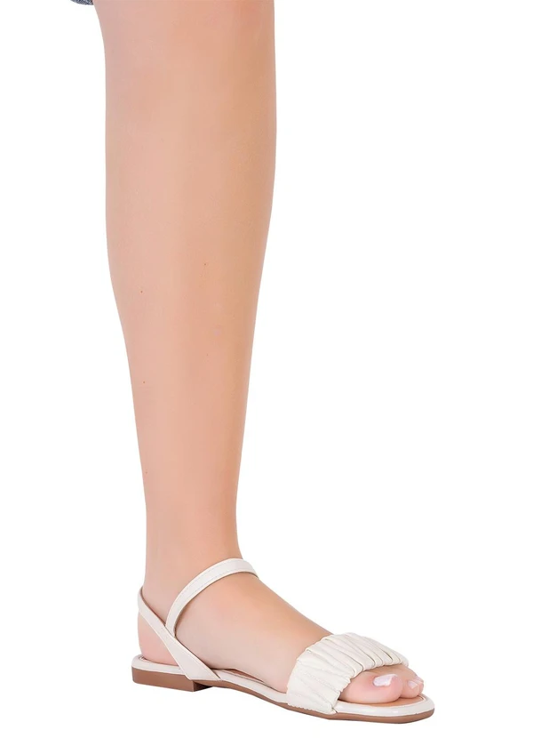 Moleca - Rasteirinha Moleca Off White 4