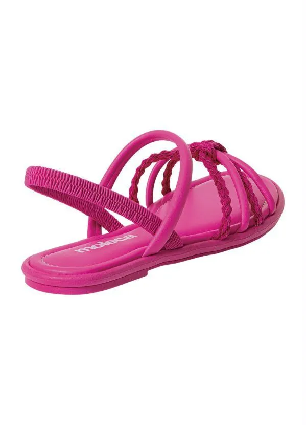 Moleca - Rasteirinha Moleca Pink em Sintético 2