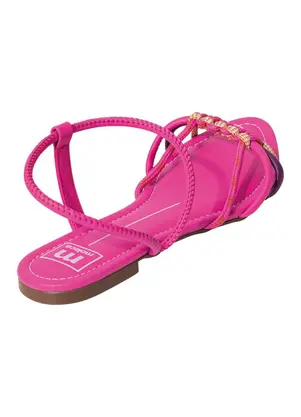 Rasteirinha Moleca (Pink) em Sintético - MOLECA