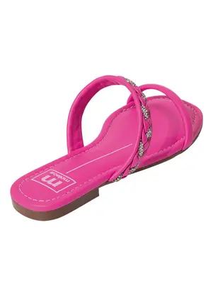 Rasteirinha Moleca (Pink) em Sintético - MOLECA