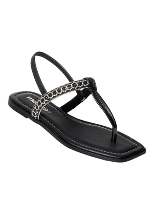 Rasteirinha Moleca (Preta) em Sintético - MOLECA