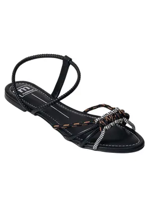 Rasteirinha Moleca (Preto) em Sintético - MOLECA