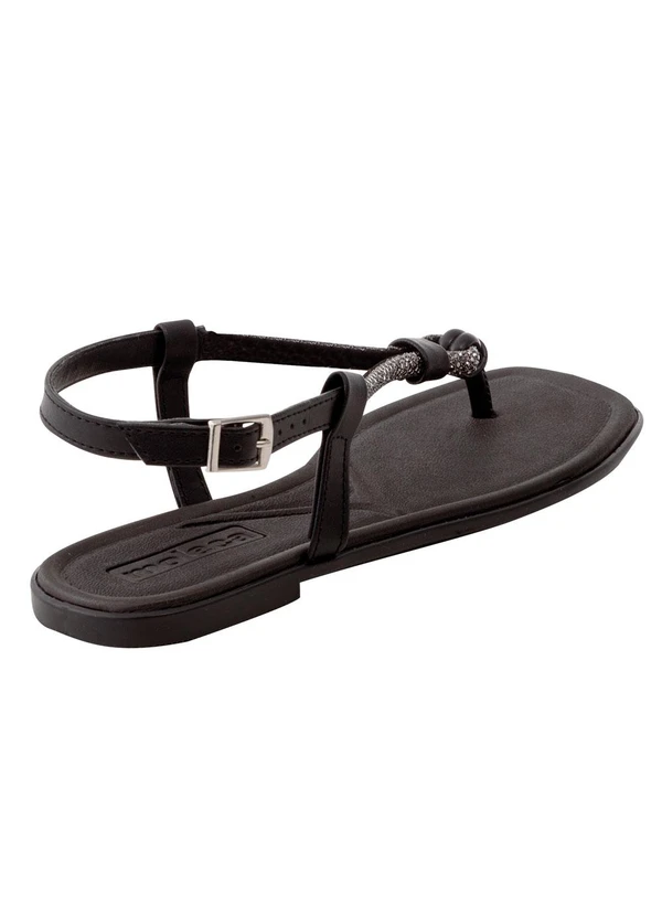 Moleca - Rasteirinha Moleca Preto Pamilha Confort 2