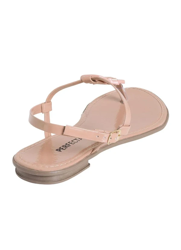 Perfecta - Rasteirinha Nude em Sintético 2