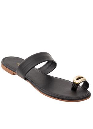 Rasteirinha (Preta) com El�stico