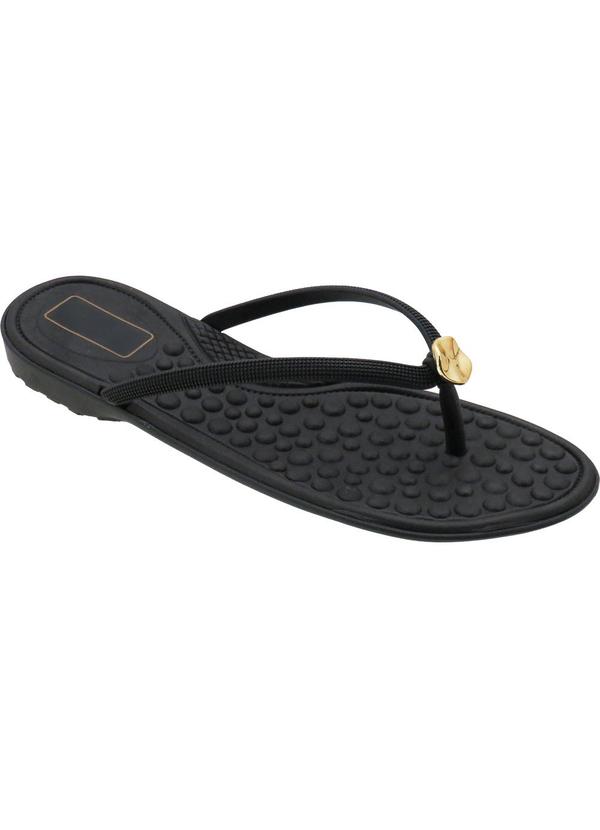 Rasteirinha (Preta) com Palmilha Confort