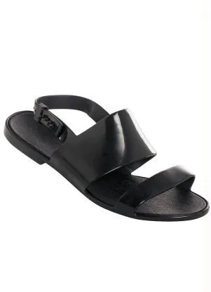 Perfecta - Rasteirinha Preta Modelo Full Plastic - PERFECTA