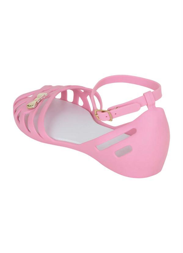 Perfecta - Rasteirinha Rosa com Detalhe de Laço 2