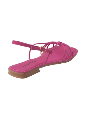 Perfecta - Rasteirinha Rosa em Nobuck - PERFECTA