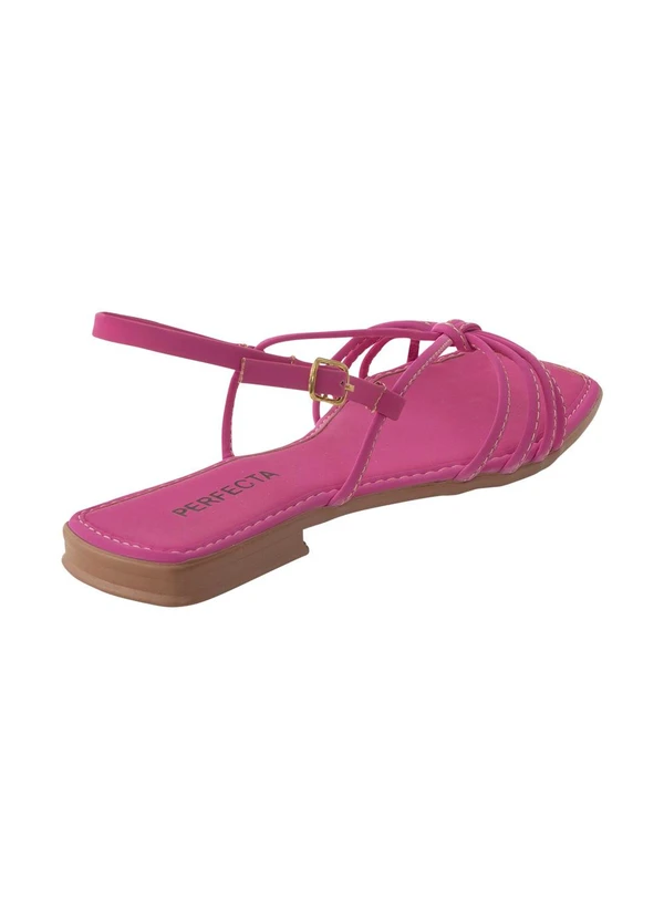 Perfecta - Rasteirinha Rosa em Nobuck 2