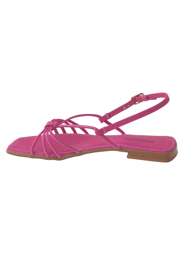 Perfecta - Rasteirinha Rosa em Nobuck 3