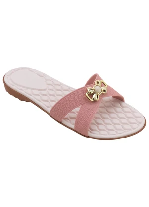 Perfecta - Rasteirinha Rosa em Pvc - PERFECTA