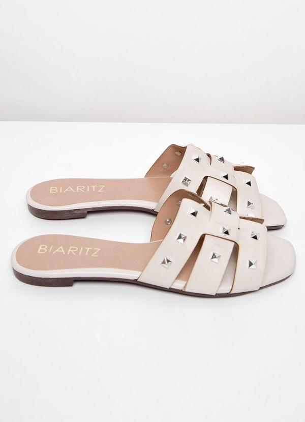 Select - Rasteirinha Trançada com Spikes Bege