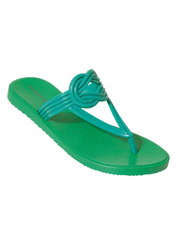 Perfecta - Rasteirinha Verde em Pvc