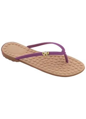 Perfecta - Rasteirinha Violeta em Pvc - PERFECTA