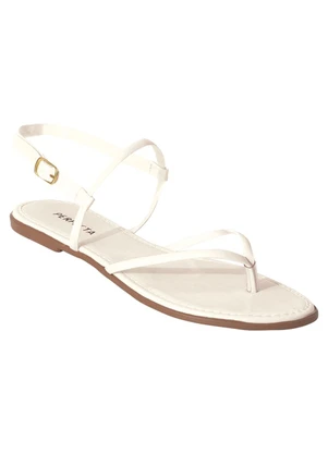 Perfecta - Rasteitinha Branco em Verniz - PERFECTA