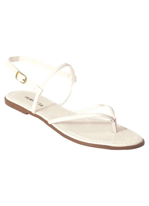 Perfecta - Rasteitinha Branco em Verniz 2