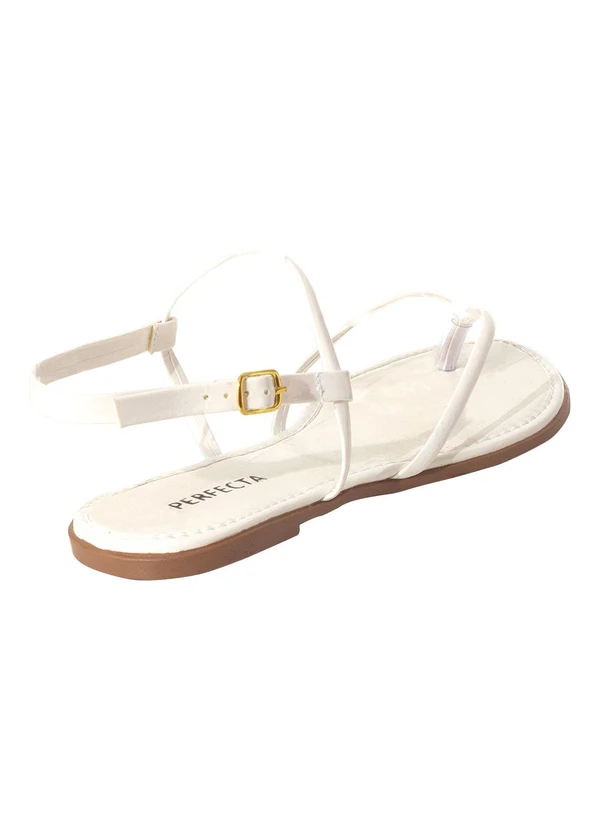 Perfecta - Rasteitinha Branco em Verniz 3