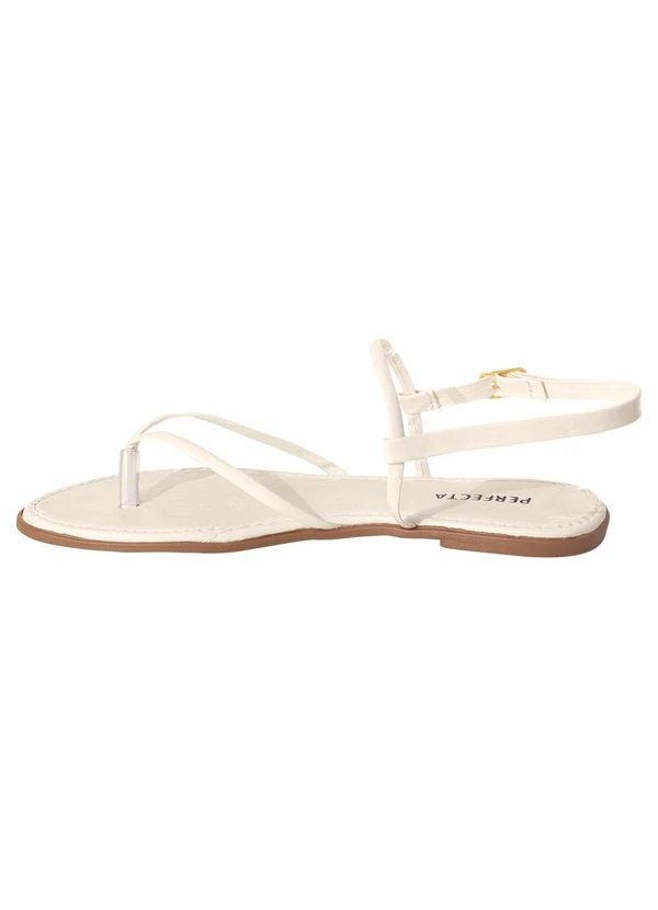 Perfecta - Rasteitinha Branco em Verniz 4