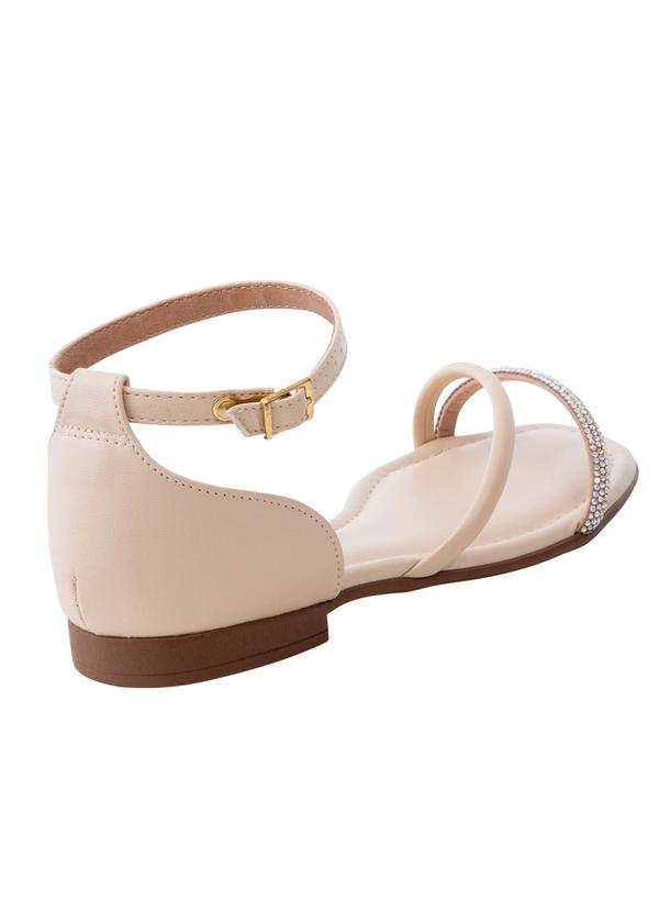 Beira Rio - Sandália Beira Rio Creme em Sintético 2