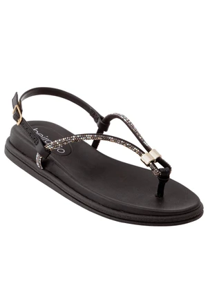 Sandália Beira Rio (Preto) em Sintético - BEIRA RIO