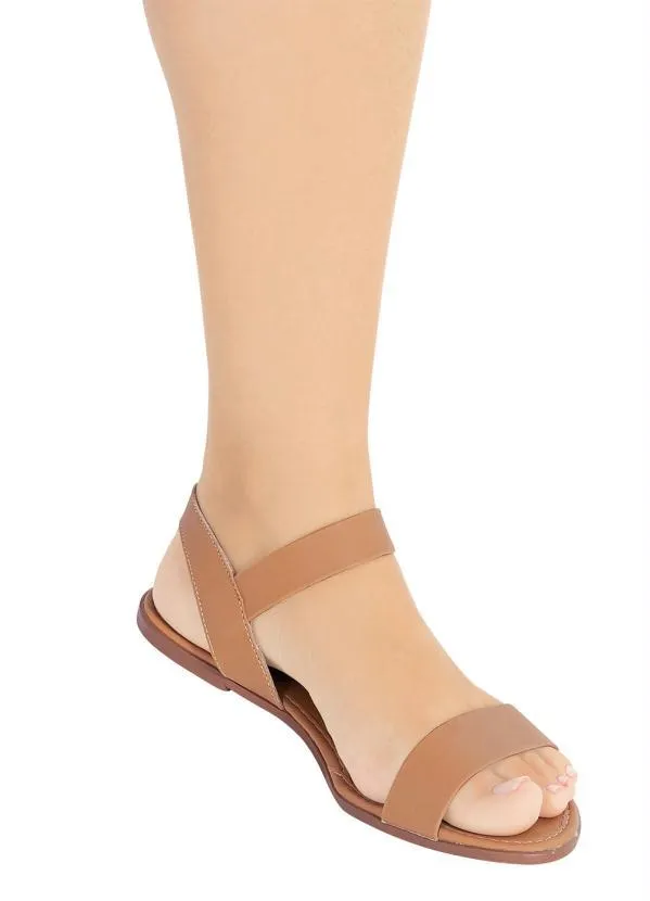 Perfecta - Sandália Caramelo em Sintético 3