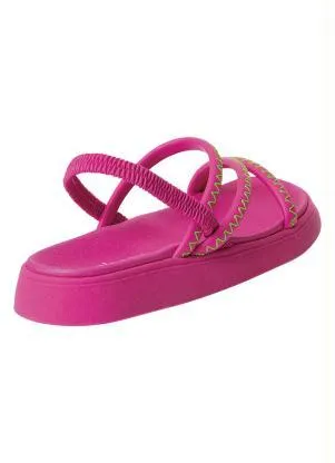 Sandália Moleca (Pink) em Sintético - MOLECA