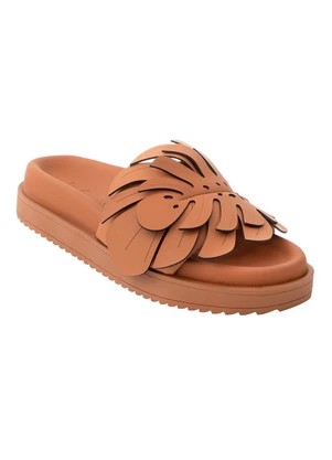 Farm - Sandália Rasteira Marrom - FARM