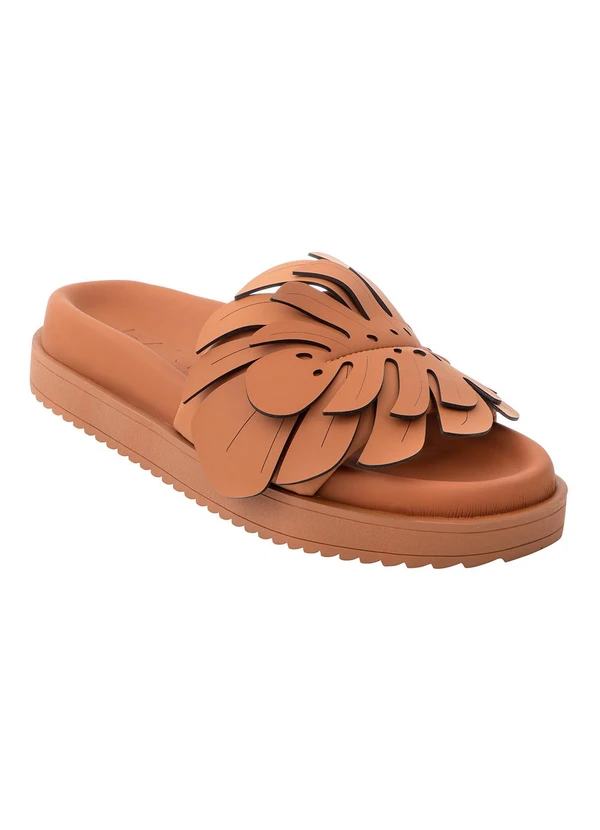 Farm - Sandália Rasteira Marrom