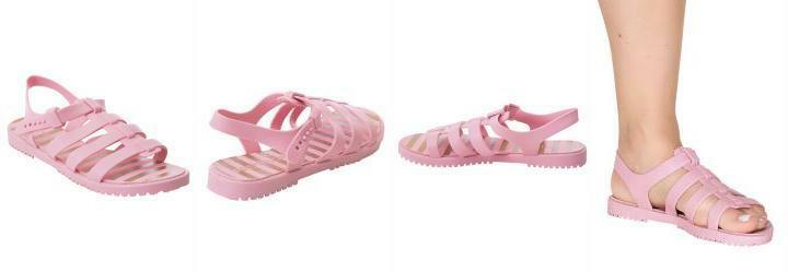 Sandlia Rosa com Fechamento em Botes