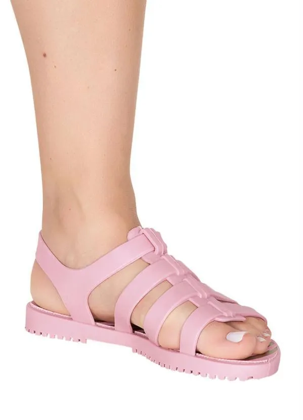 Perfecta - Sandália Rosa com Fechamento em Botões 4