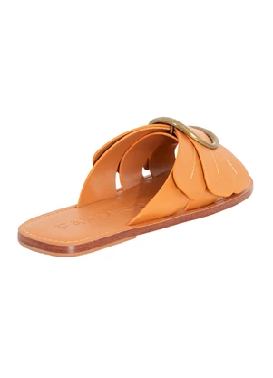 Farm Shoes - Sandália Salto Rasteiro Marrom - FARM SHOES