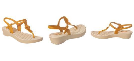 Sandlia Mostarda em Full Plstic