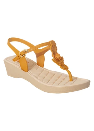 Perfecta - Sandália Mostarda em Full Plástic - PERFECTA