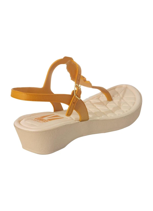 Perfecta - Sandália Mostarda em Full Plástic 2