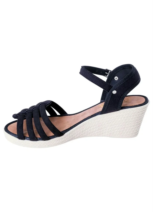 Perfecta - Anabela Preta em Nobuck Sintético 3